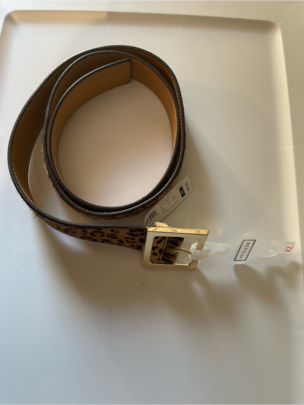 Merona NWT Animal Print Belt – Size XXL
